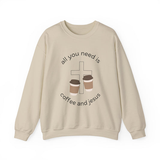 Coffee and Jesus sweatshirt